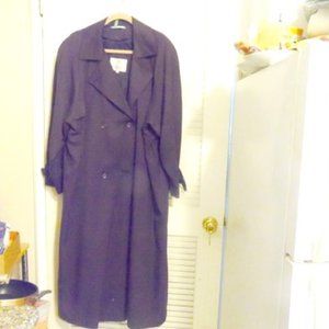 American Bazaar Purple Color Double Breasted Trench Coat Size 16